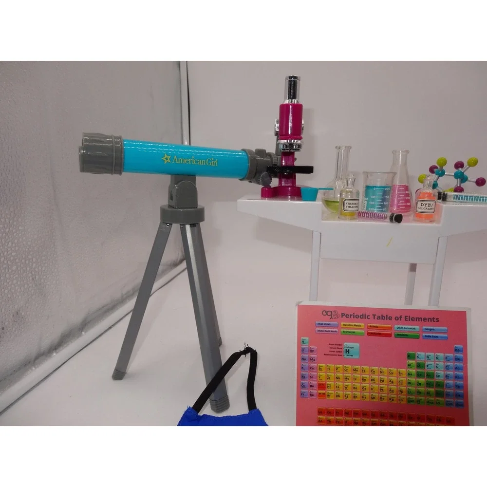 American Girl Doll Science Fair Set Our Generation Science Items Telescope Lab